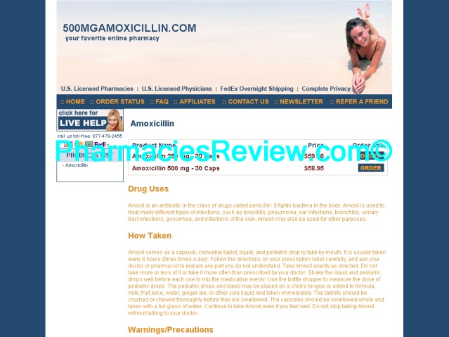 500mgamoxicillin.com review