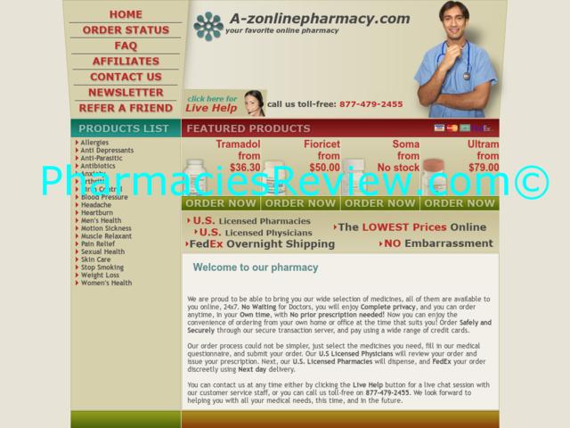 a-zonlinepharmacy.com review