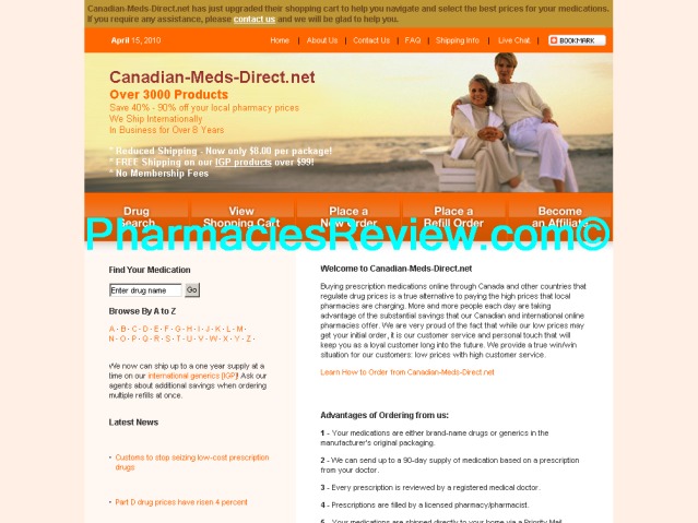 Canadian-meds-direct.net Review | All Online Pharmacies Reviews And ...