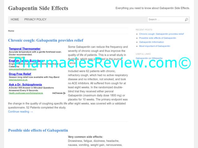 gabapentinsideeffects.com review