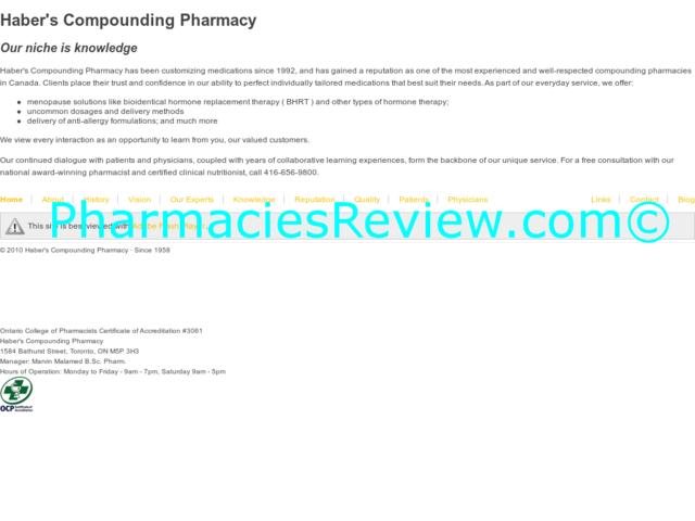 haberspharmacy.com review