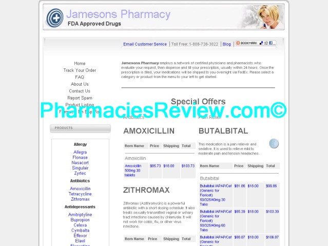 jamesonspharmacy.com review