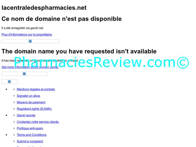lacentraledespharmacies.net review