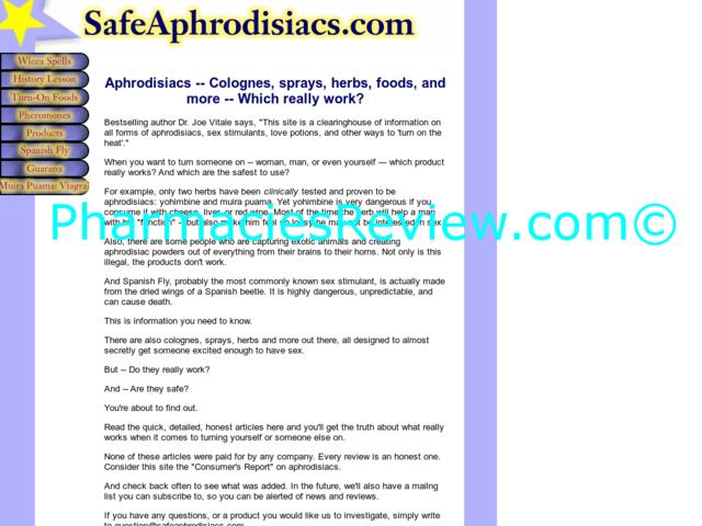 safeaphrodisiacs.com review
