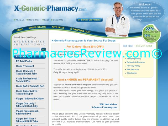 x-generic-pharmacy.com review