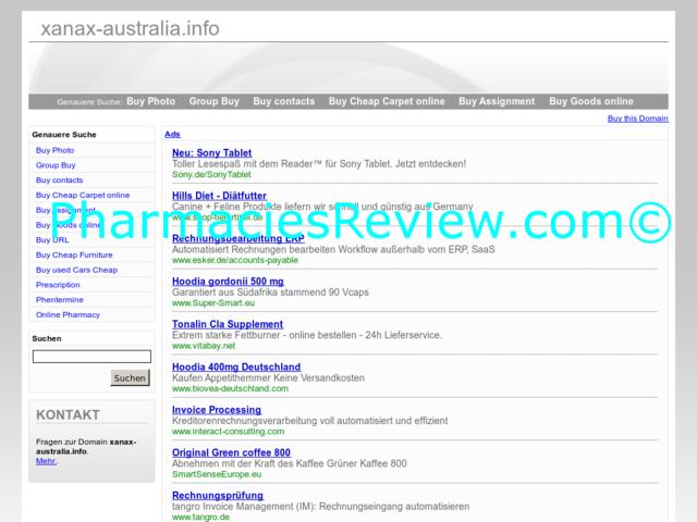 xanax-australia.info review