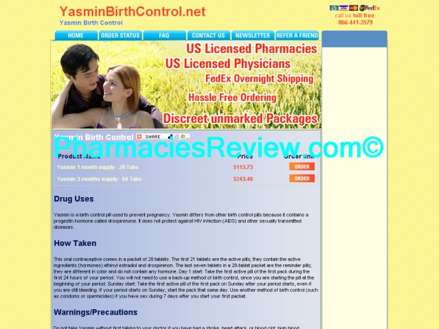 yasminbirthcontrol.net review